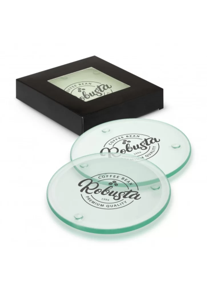 Venice Glass Coaster Set of 4 - Round