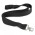 Bamboo Lanyard - Black. Special PMS colours are available for a minimum of 1000pcs