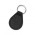 Prince Leather Key Ring - Round - Black