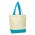 Sedona Canvas Tote Bag - Light Blue/Natural