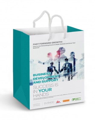 Medium Laminated Paper Carry Bag - Full Colour
