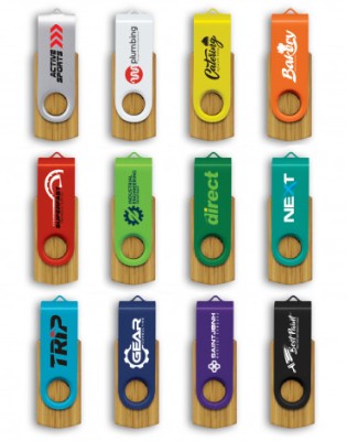 Helix 4GB Bamboo Flash Drive