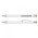 Lancer Stylus Pen - White Barrel - Orange