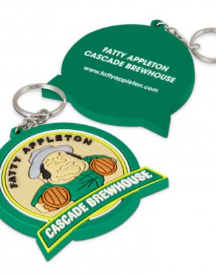 PVC Key Ring Large - One Side Moulded