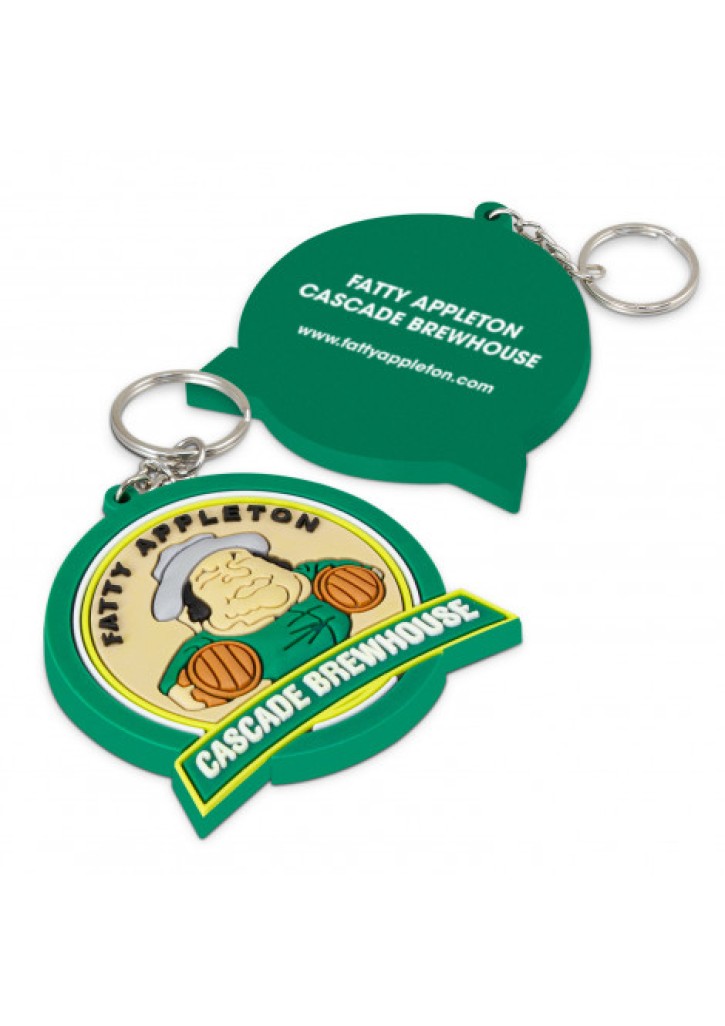 PVC Key Ring Large - One Side Moulded