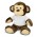 Monkey Plush Toy - Monkey: Brown/Cream