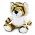 Tiger Plush Toy - Tiger: Orange/Black