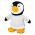 Penguin Plush Toy - Penguin: Black/White/Orange