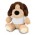 Dog Plush Toy - Dog: Dark Brown/Light Brown
