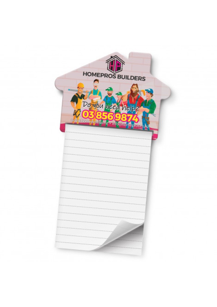 Magnetic House Memo Pad - A7