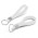 Silicone Key Ring - White