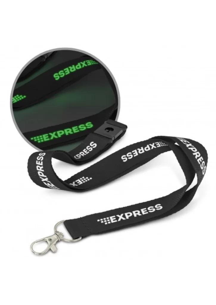 Glow in the Dark Logo Lanyard Glow in the Dark Logo Lanyard