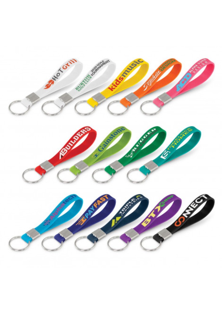 Silicone Key Ring - Debossed