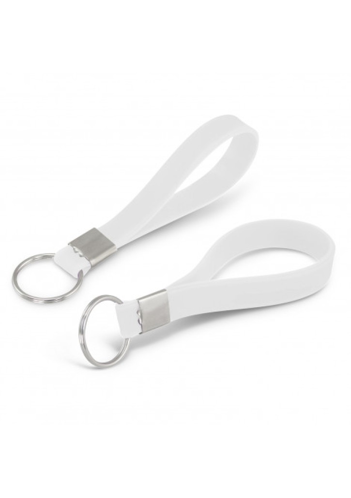 Silicone Key Ring - Debossed