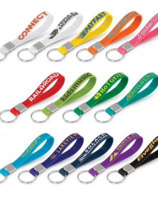 Silicone Key Ring - Embossed