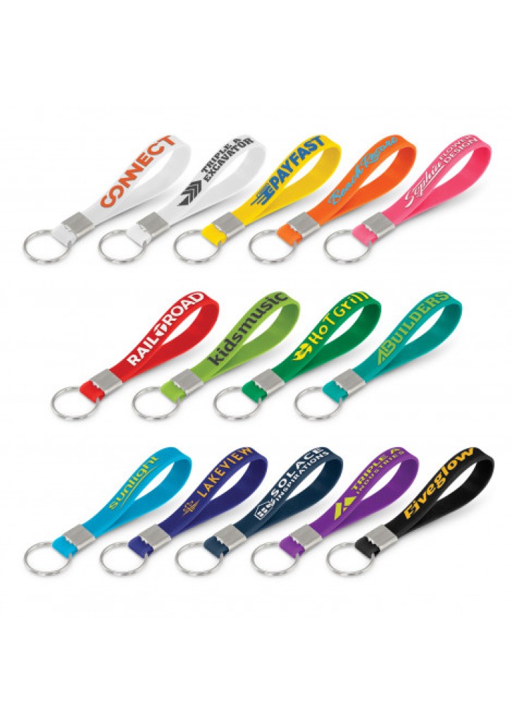 Silicone Key Ring - Embossed