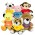 Assorted Plush Toys - T-Shirt: White