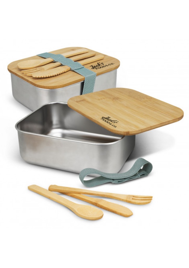Stainless Steel Lunch Box with Cutlery