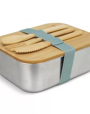 Stainless Steel Lunch Box with Cutlery