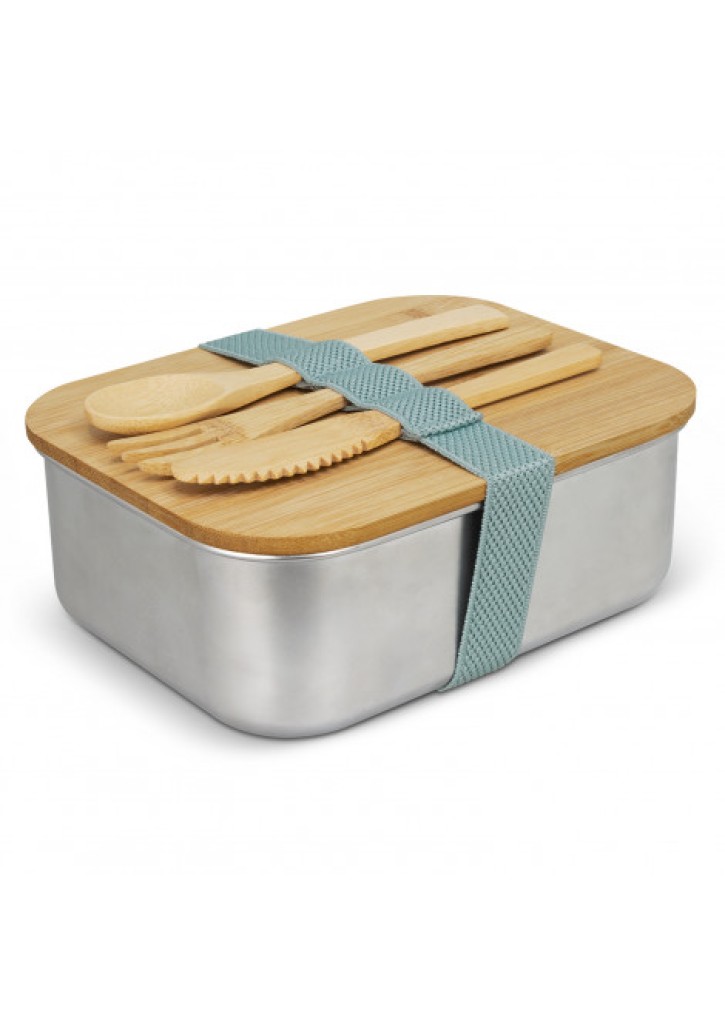 Stainless Steel Lunch Box with Cutlery