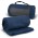 Glasgow Fleece Blanket with Strap - Navy