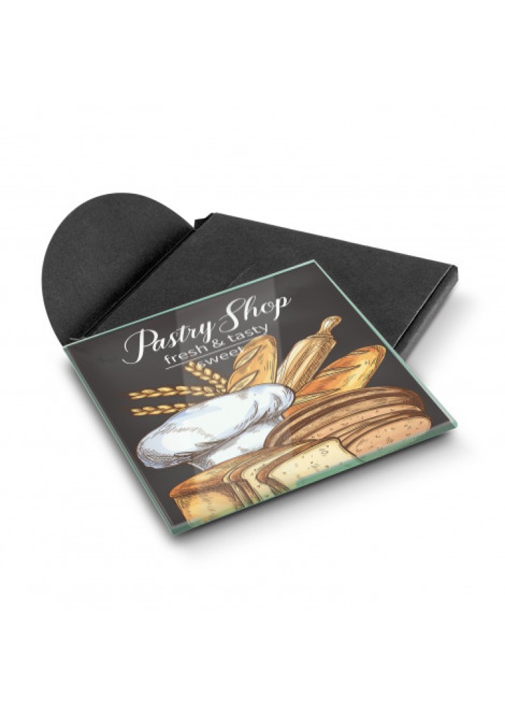 Venice Single Glass Coaster Square - Full Colour
