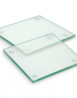 Venice Glass Coaster Set of 2 Square - Full Colour