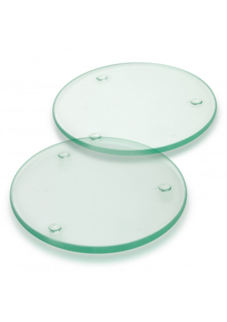 Venice Glass Coaster Set of 2 Round - Full Colour