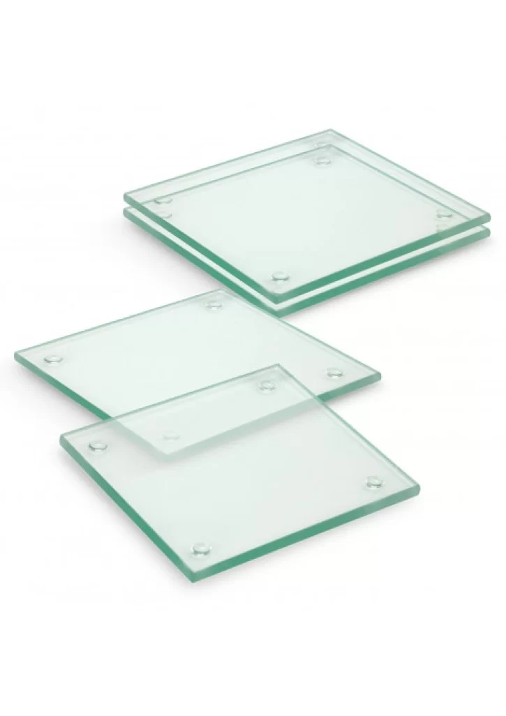 Venice Glass Coaster Set of 4 Square - Full Colour