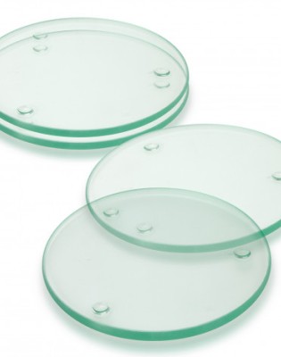 Venice Glass Coaster Set of 4 Round - Full Colour