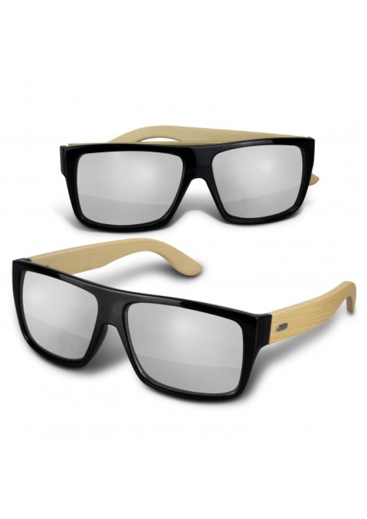 Maui Mirror Lens Sunglasses - Bamboo