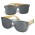 Ryder Mirror Lens Sunglasses - Bamboo - Silver