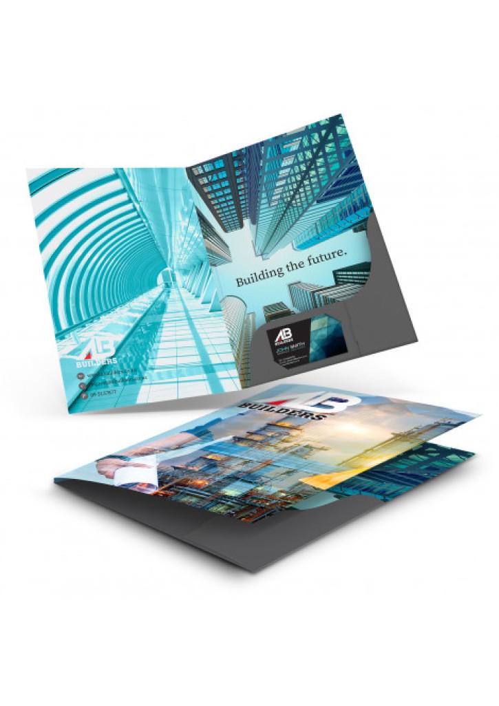 A4 Presentation Folder with Spine
