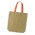 Thera Jute Tote Bag - Coloured Handles - Orange