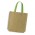Thera Jute Tote Bag - Coloured Handles - Bright Green