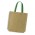 Thera Jute Tote Bag - Coloured Handles - Kelly Green