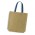 Thera Jute Tote Bag - Coloured Handles - Dark Blue