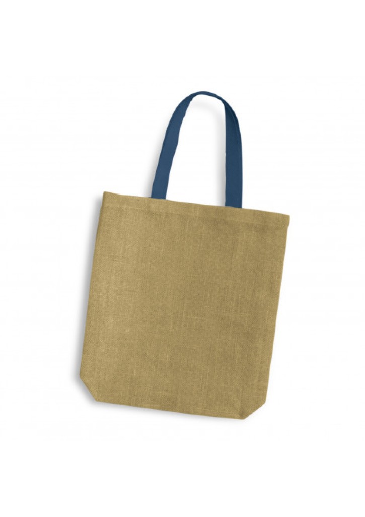 Thera Jute Tote Bag - Coloured Handles