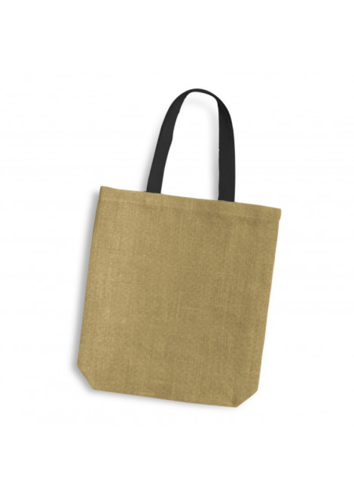 Thera Jute Tote Bag - Coloured Handles