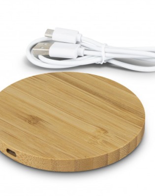 Vita Bamboo Wireless Charger - Round