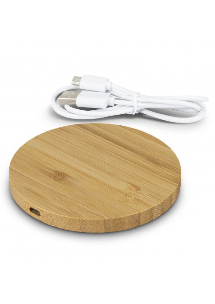 Vita Bamboo Wireless Charger - Round
