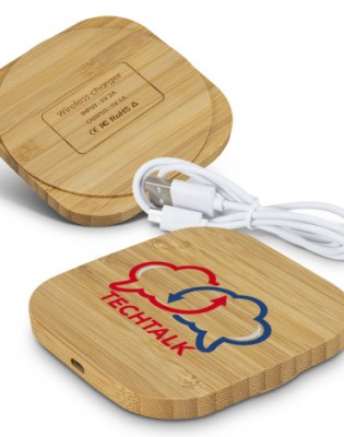 Vita Bamboo Wireless Charger - Square