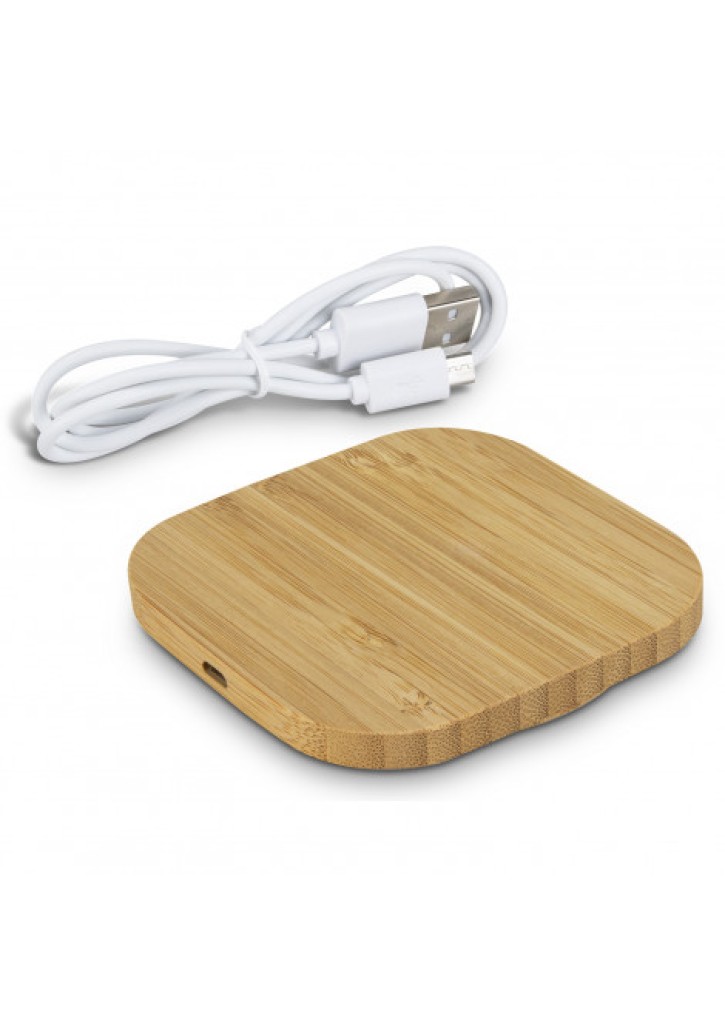 Vita Bamboo Wireless Charger - Square