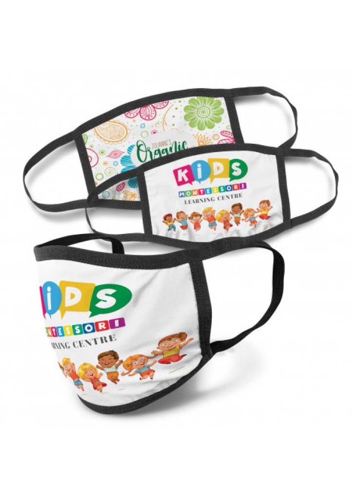 Full Colour 3-Ply Reusable Face Mask - Indent