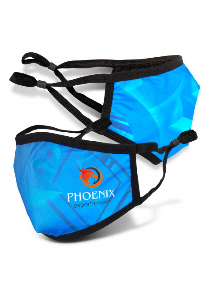 Full Colour Reusable Face Mask Premium - Indent