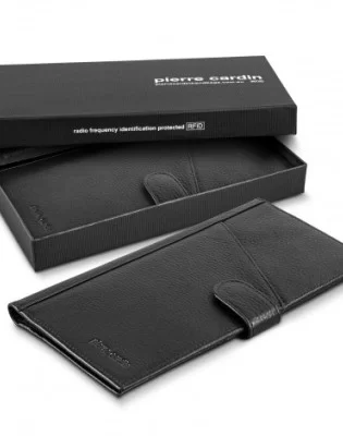 Pierre Cardin Leather Passport Wallet