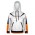 Custom Womens Sports Hoodie - Body/Hood: White
