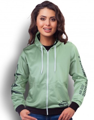 Custom Womens Sports Zipped Hoodie