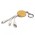Bamboo Charging Cable Key Ring - Round - Natural