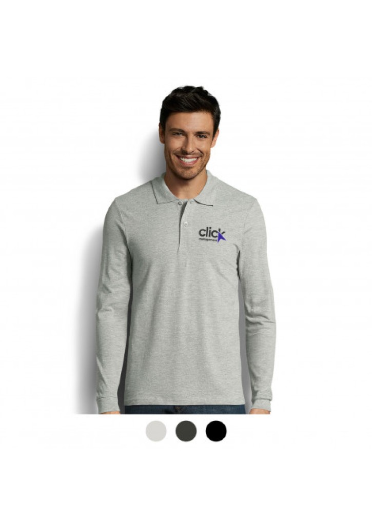 SOLS Perfect Men's Long Sleeve Polo